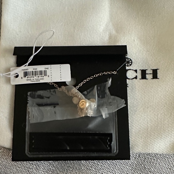 Coach Silver -Tone Logo Bar Bracelet (NWTs) Dust bag included. - Picture 3 of 4